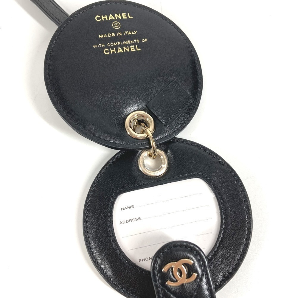 CHANEL Round Name Tag with Logo, CC, Coco Mark, Matelasse, Quilted Charm, Acc... - Picture 6 of 8